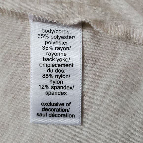 Maurices Women's Plus Size Lace Inset Peasant Top Blouse Oatmeal Size 2 - Picture 9 of 14